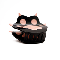YIYI Design personnalisé 7,8 cm, deux couleurs avec pattes de chat, pince à cheveux ludique et tendance, pinces à cheveux en acétate écologiques