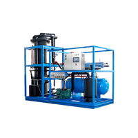 Machine à glace en tube industrielle automatique de 10 tonnes avec pompe Emerson, moteur et PLC, haute productivité, économie d'énergie