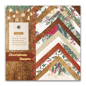 24 fogli di carta da 6 "x 6" di <span class=keywords><strong>natale</strong></span> Journal spazzatura che fa carta con motivi Scrapbooking - Product Image 6