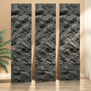 Revêtement mural en pierre Pu, imitation <span class=keywords><strong>roche</strong></span> <span class=keywords><strong>de</strong></span> montagne en relief, ignifuge, 2400*600mm, 10cm, disponible pour l'intérieur et l'extérieur - Product Image 1