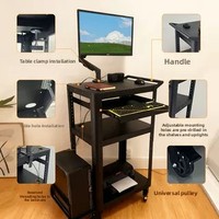 Support pour ordinateur portable réglable en acier laminé à froid blanc de marque pour la maison et le bureau