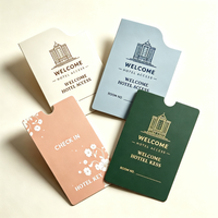 Hotel-Schlüsselkartenhülle mit individuellem Logo-Druck auf dickem Premium-Papier, Heißprägung in Gold oder Silber, für maßgeschneiderte Größenanfertigung