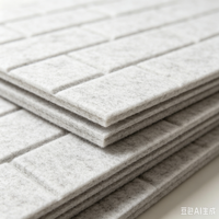 Panneaux acoustiques en feutre PET ignifuge 100% fibre de polyester, écologiques, tissés, antistatiques, absorbants le son, pour le bureau et la maison