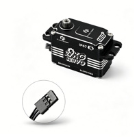 Servo Digital Ultra Rápido de 27KG y 0.03s, Sin Escobillas, de Perfil Bajo, Impermeable IP67, de Alta Velocidad y Sin Núcleo para Dirección de Coches RC de Derrape 1/10