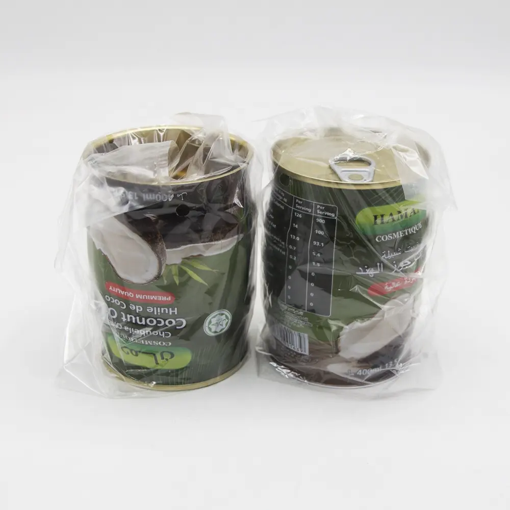 Manufacturer Custom Coconut Oil Tin Food Packaging Beverage Can