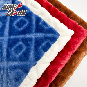 Tessuto in pile di flanella a doppio strato Kingcason, qualità garantita, elegante, traspirante, delicato, con intagli colorati, per abbigliamento femminile. - Product Image 1