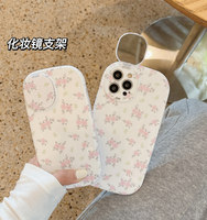 Étui de téléphone de luxe avec miroir de maquillage en diamant pour filles, compatible avec iPhone 13 14 Pro Max 12 11 Pro Max Xr Xs Max 8 7 6s Plus
