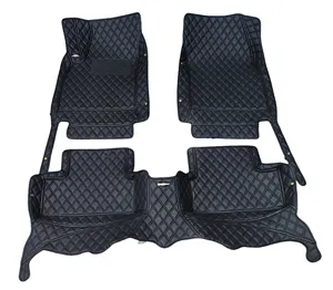 Benutzer definierte Autozubehör Interieur komplette Set Alf ombras Para Carro rutsch feste Doppels chicht Leder 7D Auto Matten