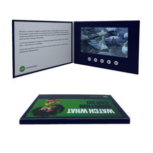 Customized Handmade Paper Motion Digital <b>Wedding</b> Invitation Greeting <b>Card</b> Business Promotional Mailer Gift <b>Box</b> Video Brochure - Product Image 1
