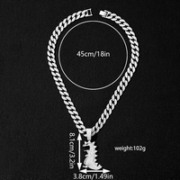 Collier pendentif dinosaure audacieux en strass argentés avec chaîne cubaine entièrement pavée pour homme, bijoux de mode Hip Hop Streetwear