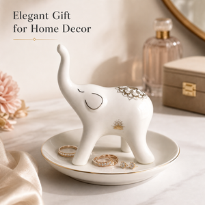 Plato Redondo de Cerámica Personalizado con Elefante para Decoración - Product Image 4