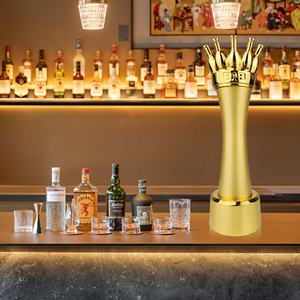 新しいアイデアカスタム35cmサッカーアワードカップゴールドワイングラスセット1ピーストロフィーメダル & プラーク - Product Image 3