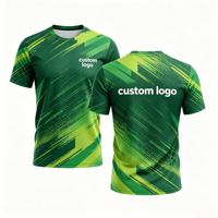 T-shirts personnalisés en polyester à impression intégrale, séchage rapide, commande en gros pour la course à pied, le marathon, les vêtements de sport