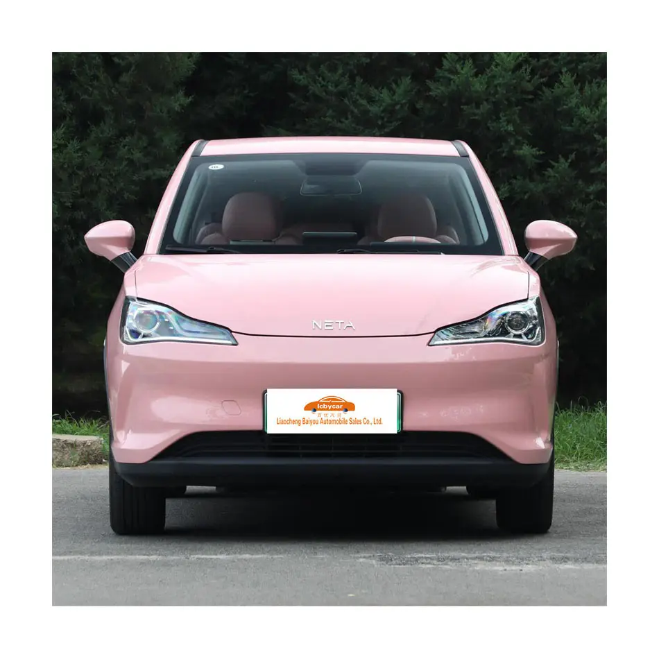 Mobil listrik Cina Nezha V kecepatan maksimum 101(Km/H) merah muda 4 roda mobil listrik"
