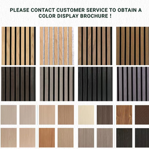 Tùy Chỉnh Trang Trí Tường Akupanel 3D Thiết Kế Nội Thất Polyester Acoustic Tấm Bằng Gỗ Âm Thanh Cách Ly Slat Acoustic Tường Bảng Điều Khiển - Product Image 4