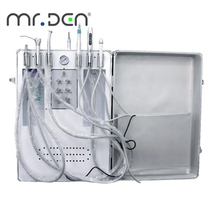 Maleta móvil Mr.Den, unidad <span class=keywords><strong>Dental</strong></span> portátil, estilo de caja de extracción portátil con compresor de aire incorporado, máquina de turbina, conjunto completo Oral - Product Image 1