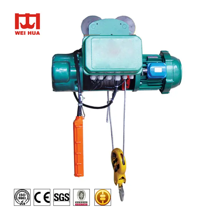 중국 Weihua 좋은 제조 업체 하이 퀄리티 미니 5 톤 1 톤 2 톤 전기 여행 CD MD 전기 와이어 로프 호이스트 판매