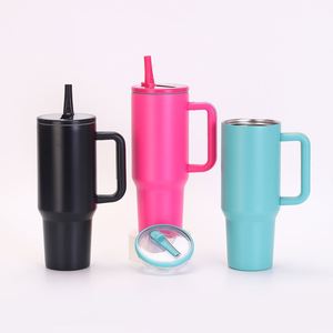 40oz Travel <b>Car</b> H5.0 Handle Tumbler Vacuum <b>Mug</b> Lid Straw Non-Slip Base OEM ODM Custom Brand - Product Image 6