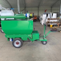 Camion d'alimentation électrique automatique à trois roues pour les élevages de porcs, chariot d'alimentation électrique pour élevage de bétail