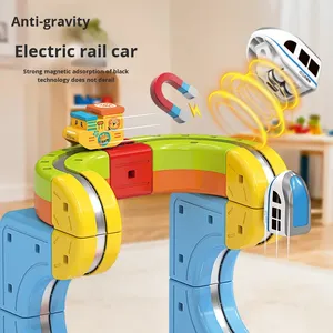 Cubo Magico con Pista, Blocchi Magnetici in Plastica, Auto su Pista, Treno Elettrico Anti-Gravità ad Alta Velocità - Product Image 3
