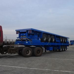 Semi-remorque plateau <span class=keywords><strong>porte</strong></span>-conteneurs <span class=keywords><strong>3</strong></span> <span class=keywords><strong>essieux</strong></span> 60 tonnes 13 m d'<span class=keywords><strong>occasion</strong></span> - Product Image 1