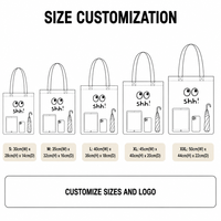Vente d'usine – Sacs en toile écologiques personnalisés avec logo imprimé, grande capacité, en coton, motif dessin animé – TENDANCE ÉCOLOGIQUE