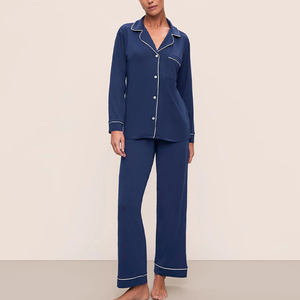 <span class=keywords><strong>Pigiama</strong></span> Lungo in <span class=keywords><strong>Modal</strong></span> Biologico per <span class=keywords><strong>Donna</strong></span>, Set Personalizzato, Completo Notte Sostenibile, Set Loungewear Femminile - Product Image 4