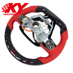 Accesorios Interiores para Automóviles, Volante Deportivo Personalizado de Fibra de Carbono Roja con LED para Toyota Camry Corolla RAV4 2018-2024 - Product Image 3