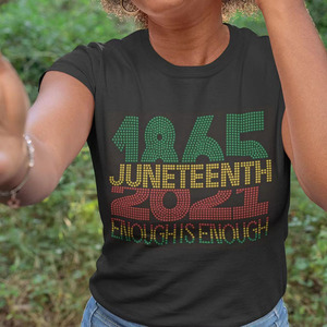 Transferencias de diamantes de imitación Juneteenth de precio barato de fábrica china - Product Image 4