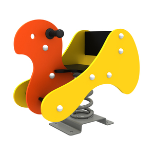 Cheval à bascule de panneau de PE d'équipement extérieur de terrain de jeu de cavalier de ressort de Style animal populaire pour des enfants en vente - Product Image 4