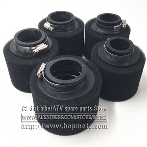 <span class=keywords><strong>Filtre</strong></span> <span class=keywords><strong>à</strong></span> <span class=keywords><strong>Air</strong></span> <span class=keywords><strong>mousse</strong></span> pour cou droit, 1 pièce, noir et rouge, 45mm/48mm, éponge de nettoyage, <span class=keywords><strong>Scooter</strong></span>, moto, hors-route - Product Image 1