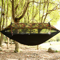 Hamac double pliable en nylon 2024, tente moderne pour le camping en plein air, lit pare-soleil, moustiquaire portable pour la salle de sport