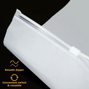 Rectangle Clothing Slider Ziplock Bags T-Shirt Packaging Transparent Clear <b>Waterproof</b> Recyclable Custom Logo Factory Wholesale - Product Image 3