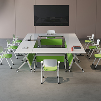 Bureau en bois pliable, utilisation polyvalente, design minimaliste, durable, multifonctionnel pour les maisons, les appartements, les chambres, différentes couleurs