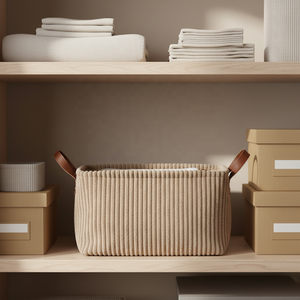<span class=keywords><strong>Panier</strong></span> <span class=keywords><strong>de</strong></span> <span class=keywords><strong>rangement</strong></span> <span class=keywords><strong>pliable</strong></span> en velours côtelé pour la maison, style rustique, avec longues poignées, grande capacité, lot <span class=keywords><strong>de</strong></span> 3 boîtes <span class=keywords><strong>de</strong></span> <span class=keywords><strong>rangement</strong></span>, ensemble <span class=keywords><strong>de</strong></span> seaux à vêtements, bacs en tissu - Product Image 2