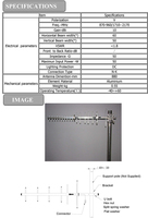 Antenne Yagi extérieure 10dBi 4G LTE 5G 870-2170MHz, amplificateur de signal vertical pour toit, LPDA soudé, Ubiquity Nanostation M5 60H 50V