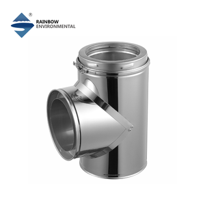 Tuyau <span class=keywords><strong>de</strong></span> <span class=keywords><strong>cheminée</strong></span> à double paroi isolé en acier inoxydable SUS304/316L pour foyer et poêle à bois - Product Image 6