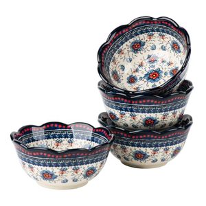 Porcelain <strong>Cereal</strong> <strong>Bowl</strong> for Dessert | Ice Cream | Soup Rice Fruits Small Portions, Microwave and Dishwasher Safe Ceramic <strong>Bowls</strong> - Product Image 1