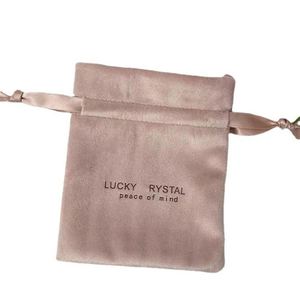Pochette à cordon personnalisée avec logo, faible MOQ, échantillon gratuit, petit sac en velours pour bijoux et cadeaux, recyclable, impression de logo personnalisée - Product Image 4