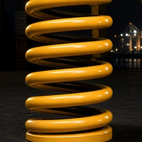Ressort de compression robuste pour reach stackers