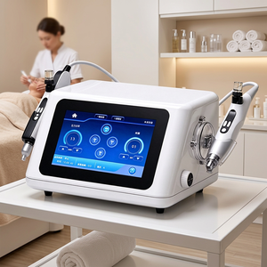 Appareil de mésothérapie sans aiguille à 2 poignées, machine d'infusion dermique non invasive pour stimuler l'absorption des nutriments, le lifting cutané et la croissance des cheveux - Product Image 1