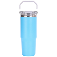 Gobelet isotherme en acier inoxydable de 20 oz/30 oz, design cylindrique pour adultes, isolation thermique de 6 à 12 heures
