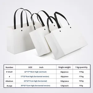 Bolsa de Regalo de Lujo Simple con Diseño de Cuerda Plana de Diez Hilos, Embalaje de Cartón Biodegradable con Impresión de Logotipo en Lámina Offset - Product Image 4