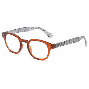 Lunettes PC unisexes à grand cadre avec impression, anti-rayonnement et anti-fatigue, monture bleue et rouge, nouvelles lunettes de <span class=keywords><strong>lecture</strong></span> - Product Image 6