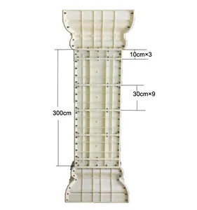 Werksverkauf hochfeste langlebige kunststoffbeton dekorative römische Säulen Säule für Projekt