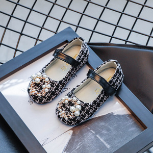 Scarpe per bambini nuove nuove scarpe per bambina e principessa nuove scarpe basse imitate per bambini di perle - Product Image 6