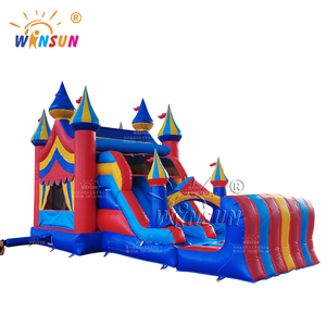 Chủ đề lễ hội thương mại lâu đài nảy tuyệt vời với trượt nhảy trong nhà và ngoài trời cho trẻ em nhảy - Product Image 4