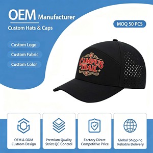 Unisex Cotton Baseball Cap 5-Panel Adjustable Golf Gorras Casual <b>Hat</b> with Front Logo Patch <b>Waterproof</b> Quick Dry Sport <b>Hat</b> - Product Image 1