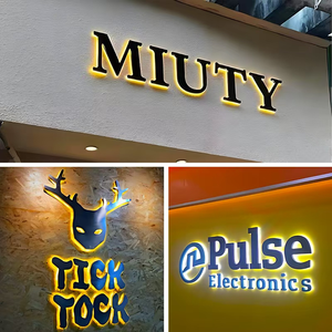 مصباح ليد فني حديث ومخصص لمتاجر الشاي والحليب استوديو اليوغا طاولة أمامية مصباح لباب صالون الشعر - Product Image 4