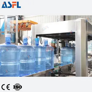 600BPH tam otomatik davul 20 litre şişelenmiş 5 galon saf su üretim hattı dolum makinesi
